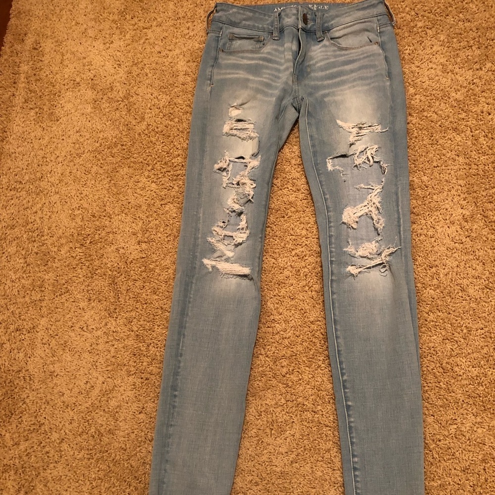 American Eagle ripped jeans